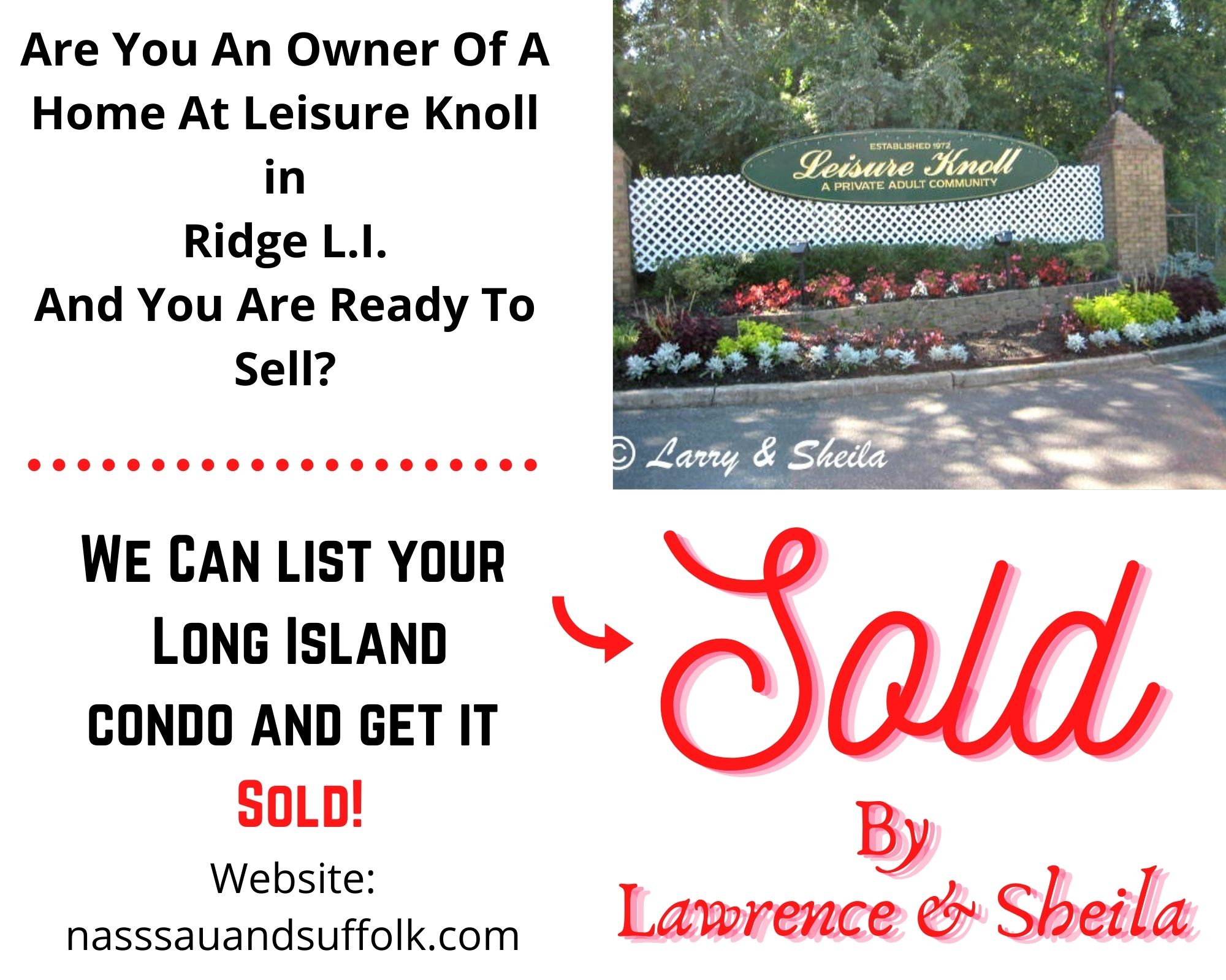 Leisure Knolls Owners Ridge New York Let’s Get Your Home Sold